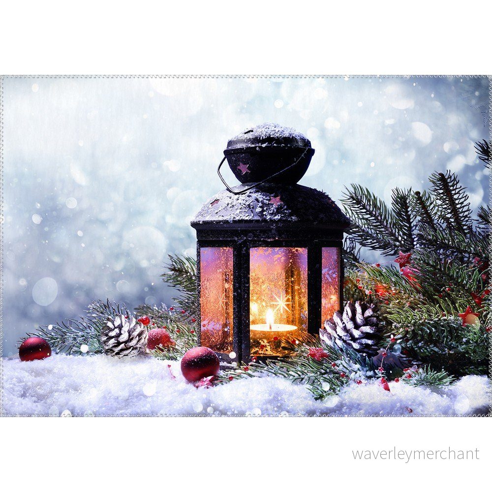 Koberec Vitaus Christmas Period Lantern With Snow, 50 x 80 cm v:1320078