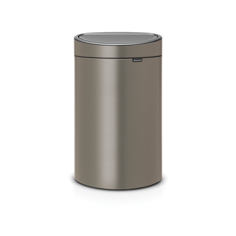 Odpadkový koš v platinové barvě Brabantia Touch Bin, 40 l v:1245254
