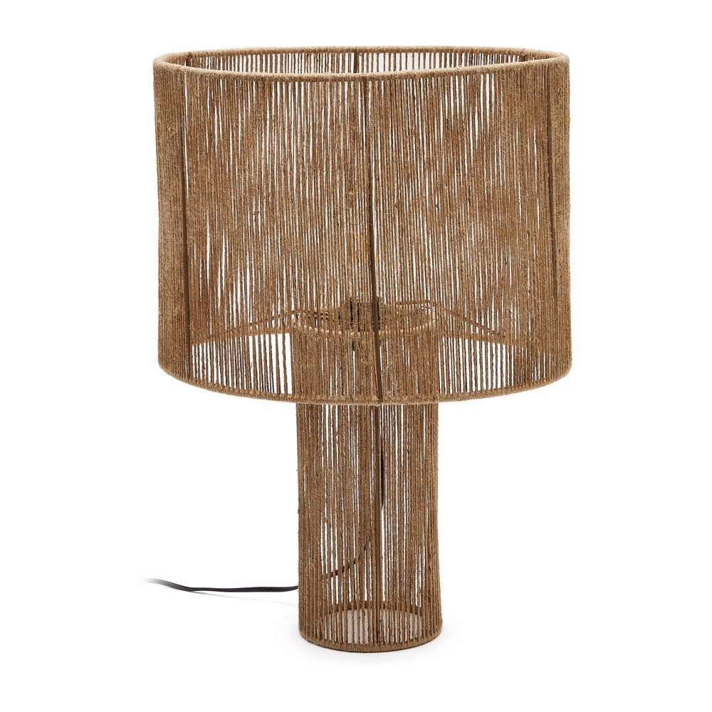 Stolní lampa v přírodní barvě se stínidlem z juty Pontos – Kave Home v:1760458