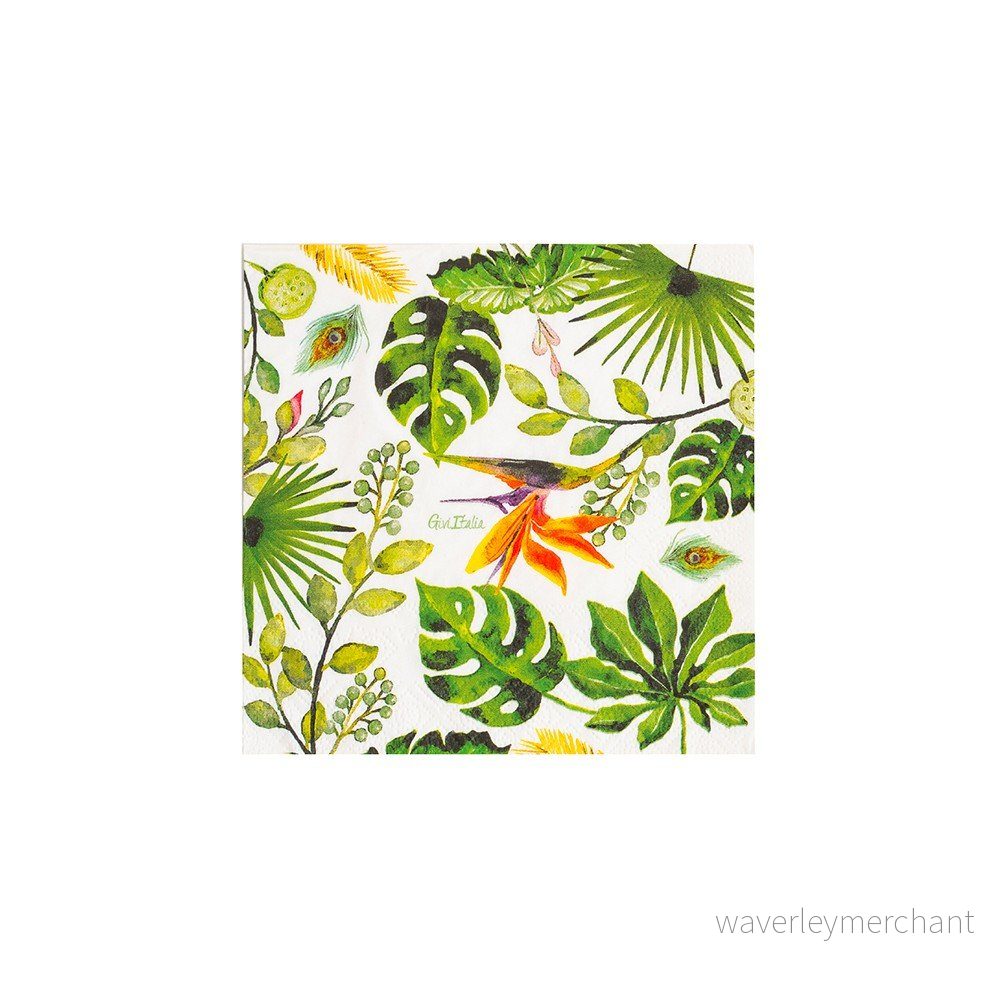 Sada 16 papírových ubrousků GiviItalia Golden Jungle, 33 x 33 cm v:1330546