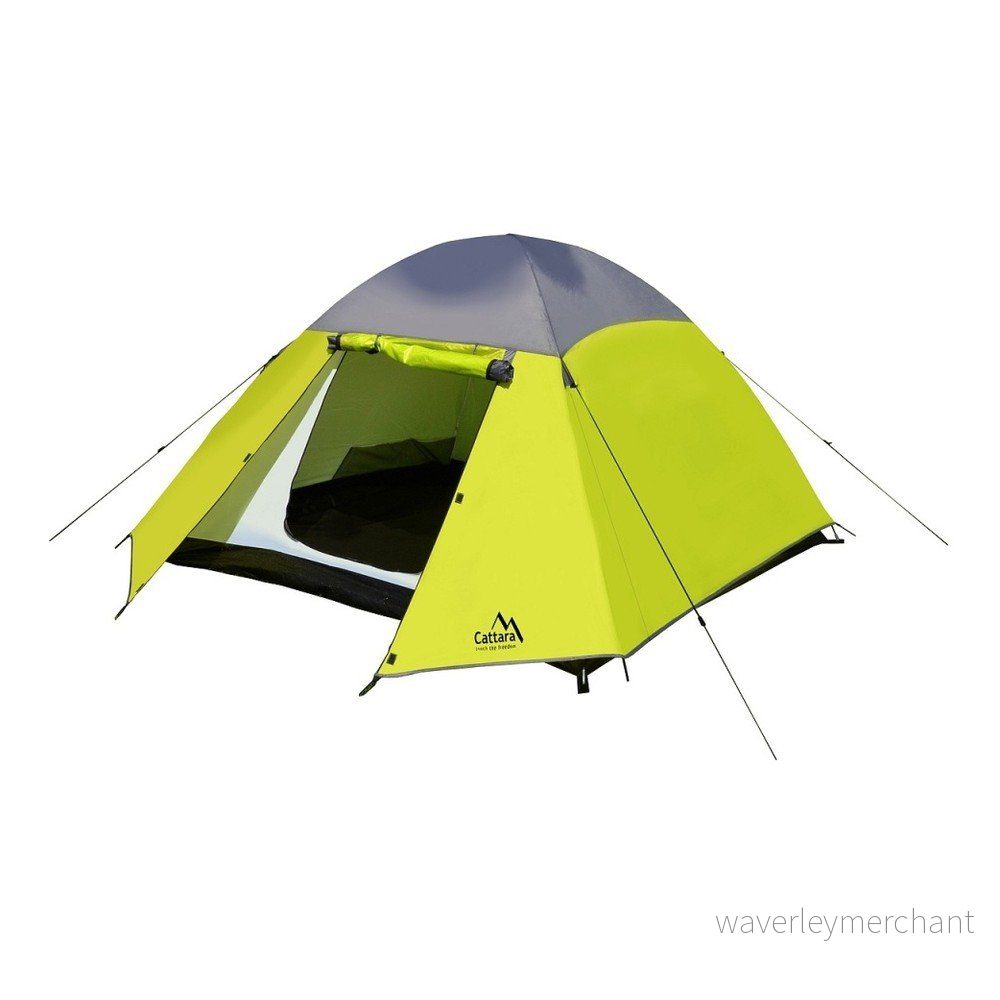 Žlutý dvouplášťový stan pro 3 osoby Cattara Trent v:1064766