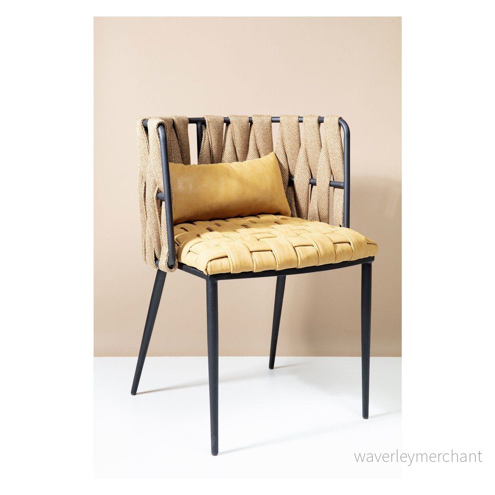 Set 4 žluto-černých židlí s polštářem Kare Design Cheerio v:1363797