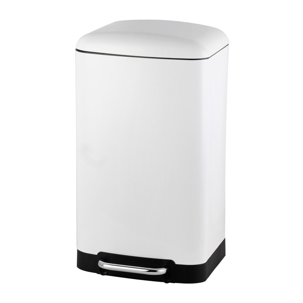 Bílý koš Steel Function Square Dustbin, 30 l v:703830 Bílý koš Steel Function Square Dustbin, 30 l v:703830