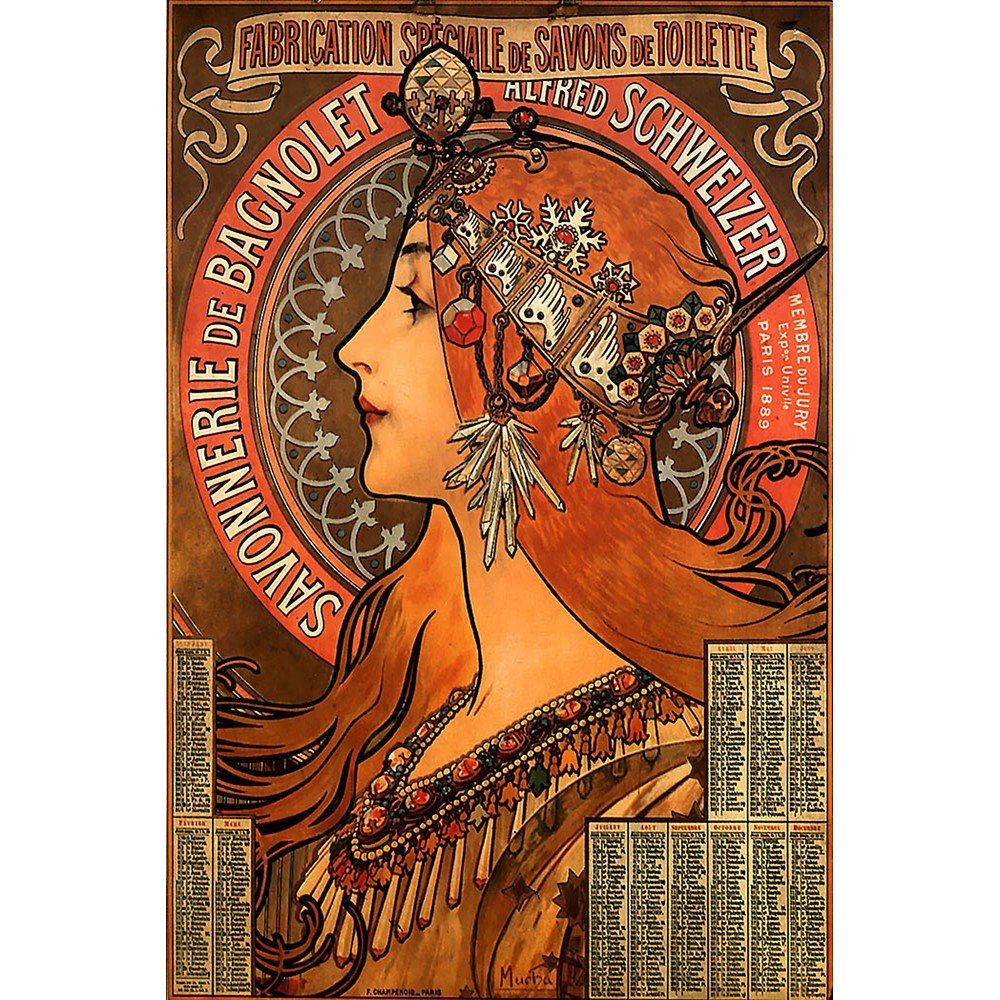 Reprodukce obrazu Alfons Mucha v:1327450