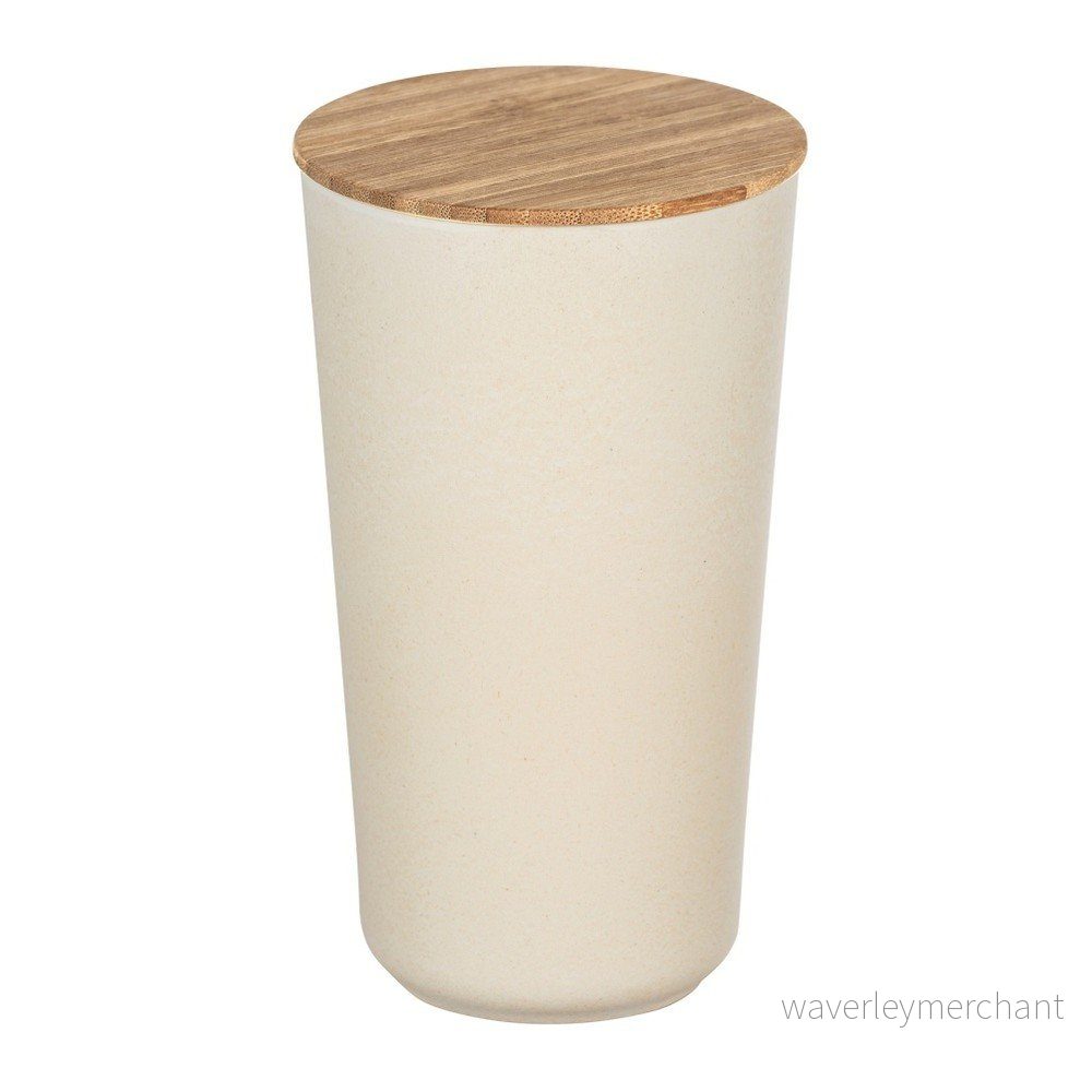 Béžový úložný box s bambusovým víkem Wenko Bondy, 950 ml v:1296650