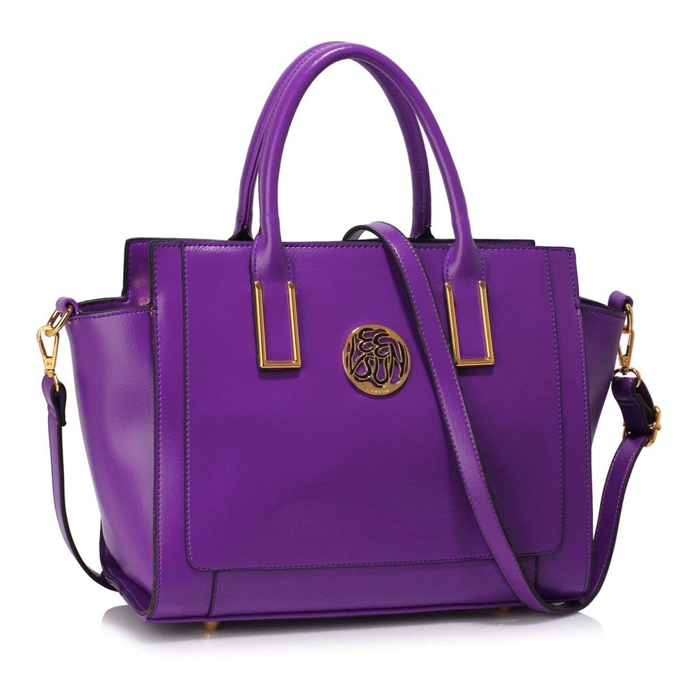 Fialová kabelka L&S Bags Preya v:985708
