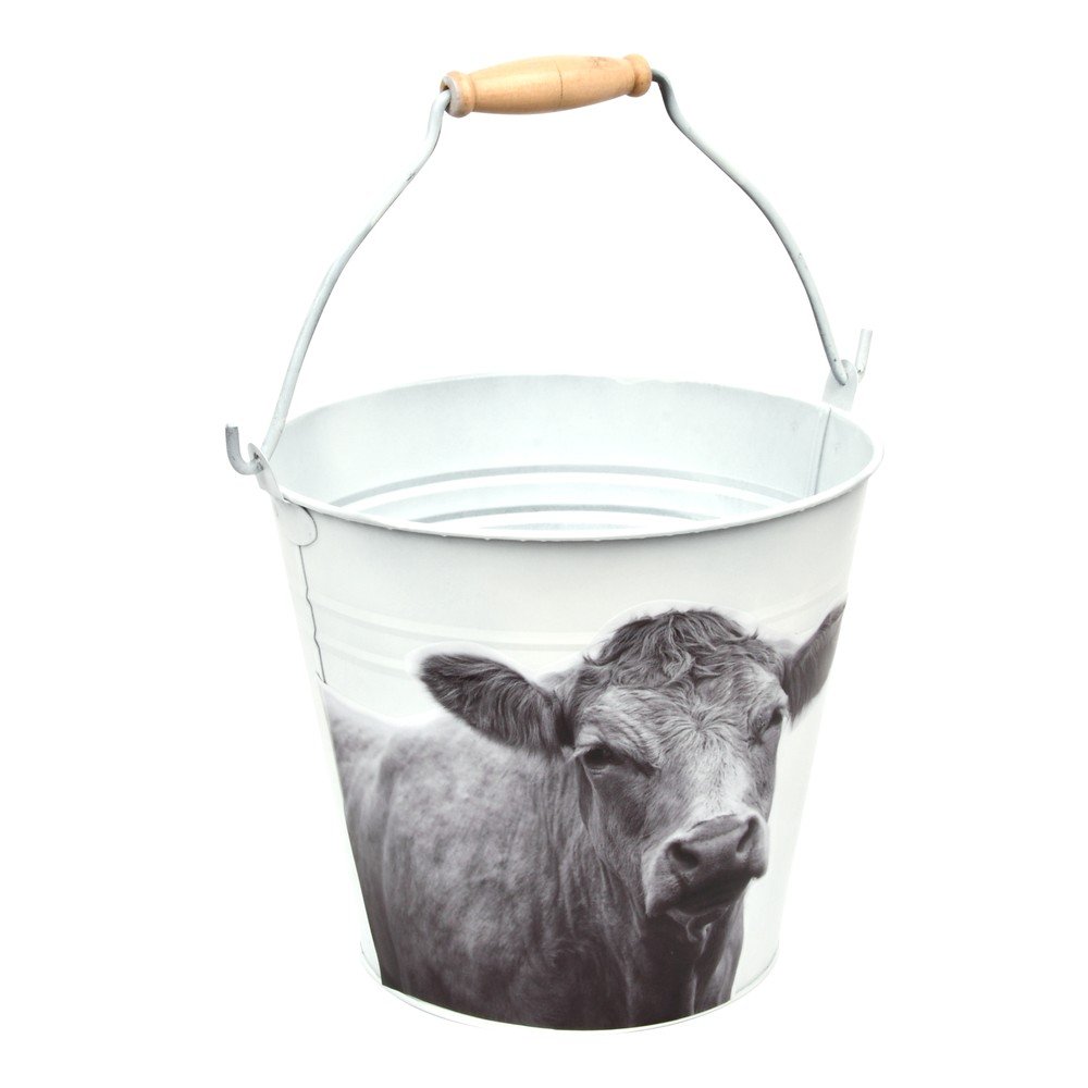 Kyblík Esschert Design B&W Cow, výška 19,9 cm v:1354871