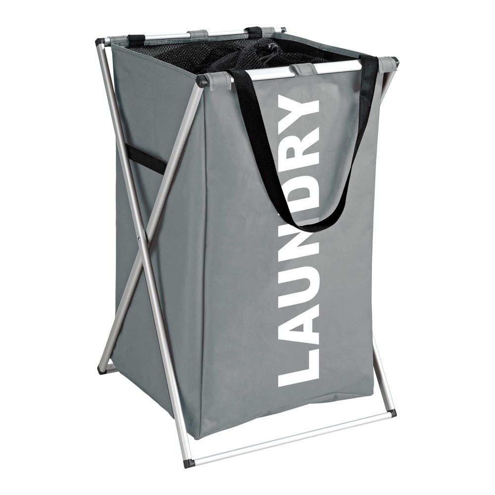 Šedý koš na prádlo Wenko Uno Laundry, 52 l v:1040458