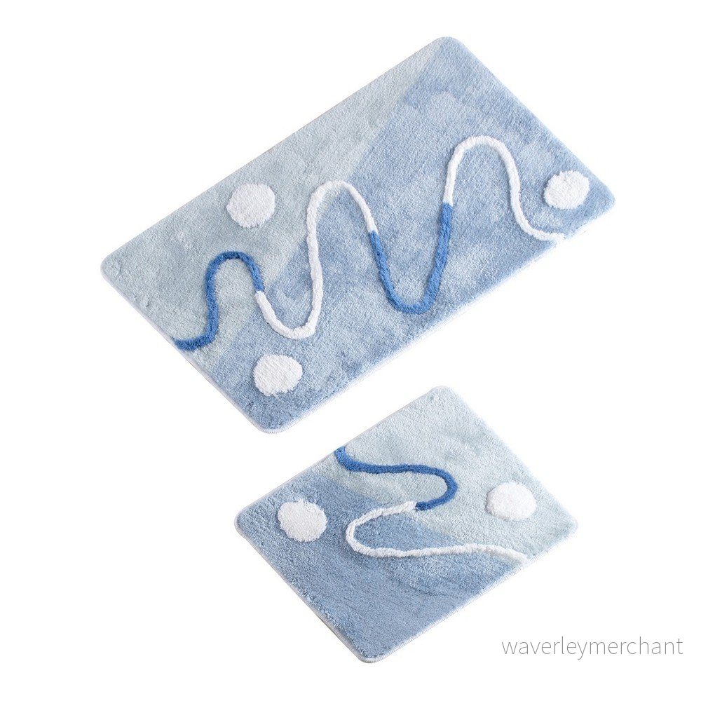 Sada 2 modrých koupelnových předložek Mabel Bath Mat Kenso v:1156304