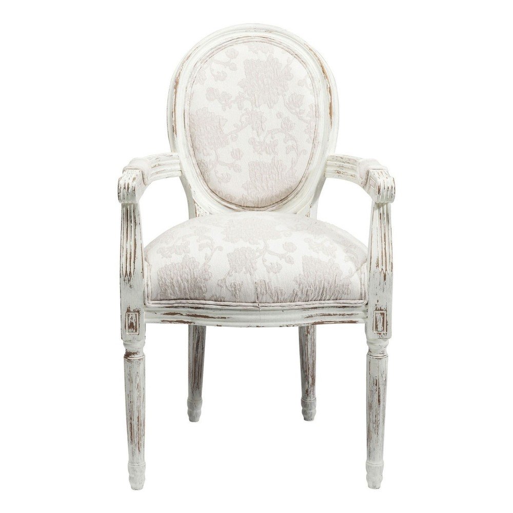 Bílá židle s područkami Kare Design Louis v:890662