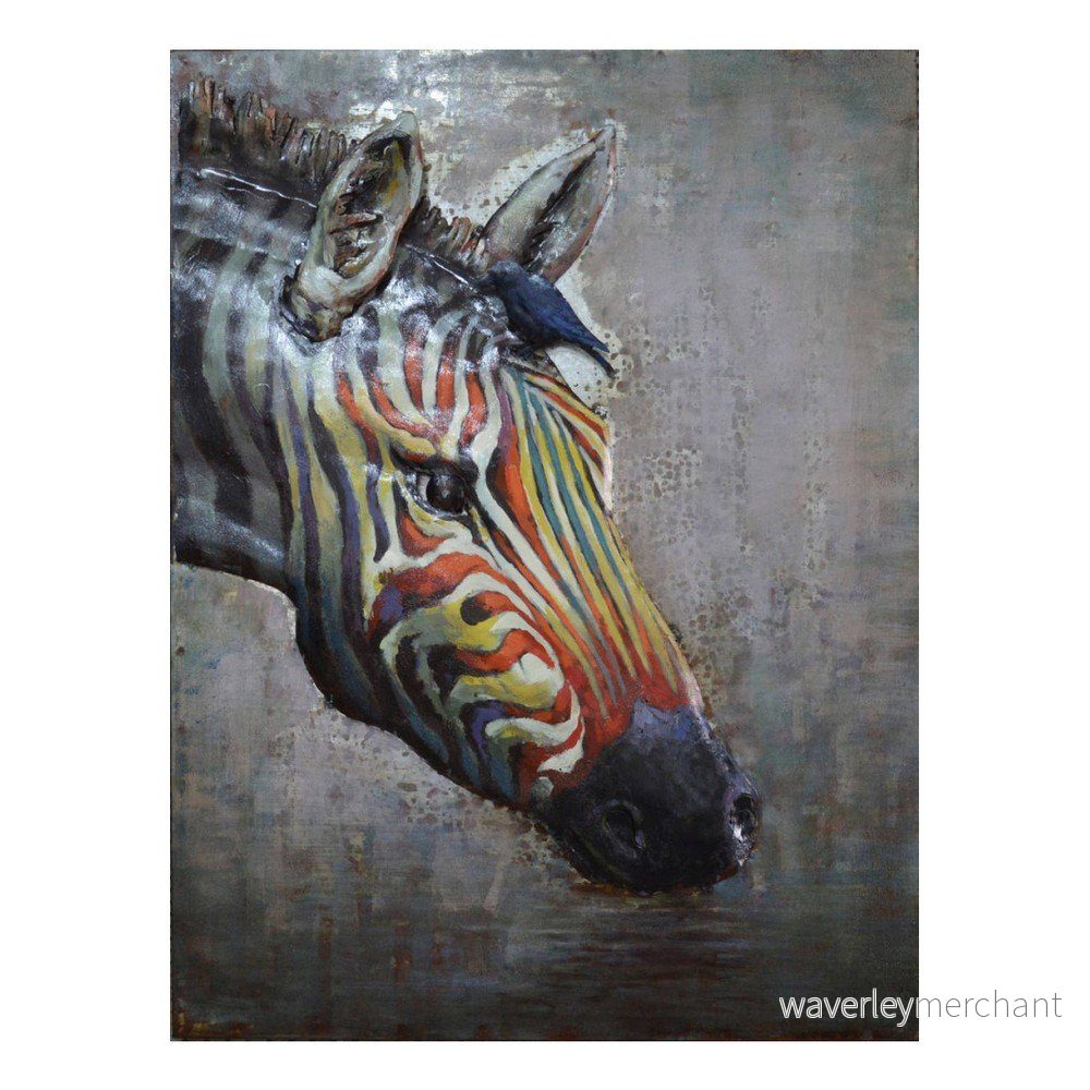 Ručně malovaný obraz Vivorum Zebra, 60 x 80 cm v:801264