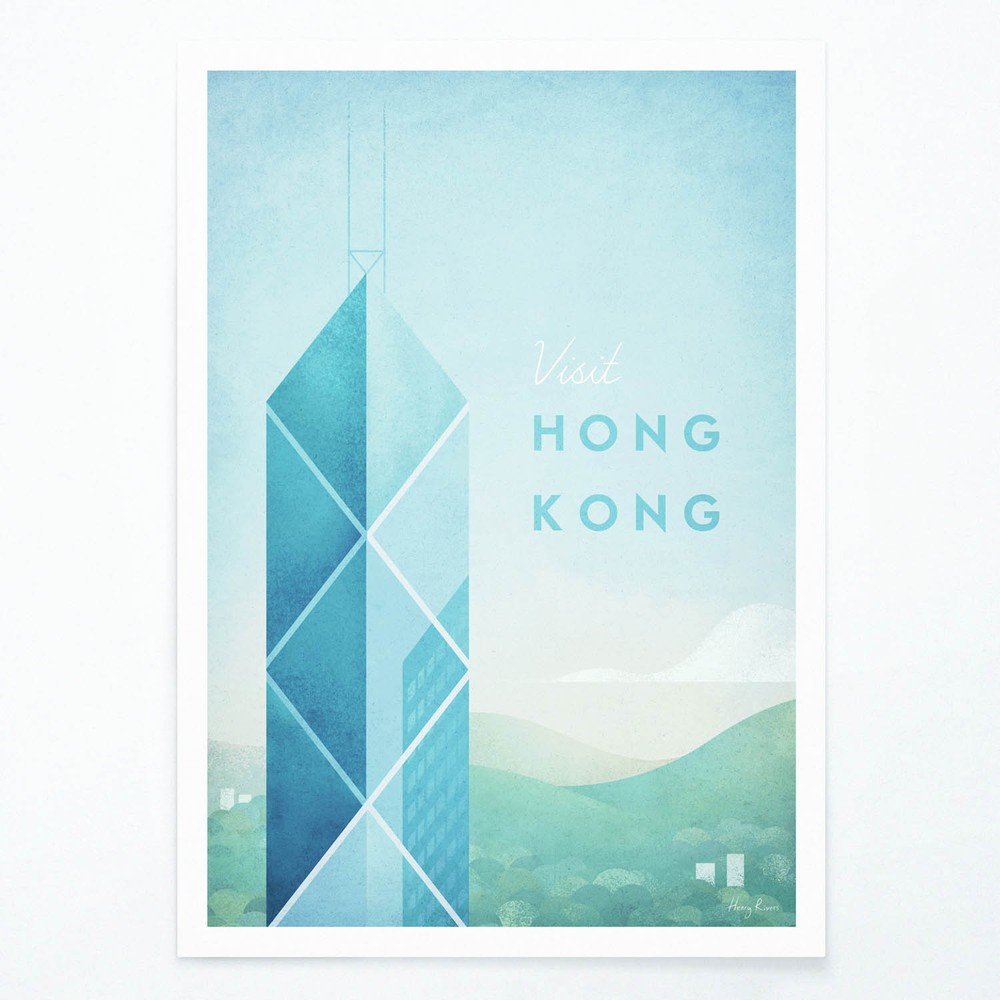 Plakát Travelposter Hong Kong, A2 v:1346631
