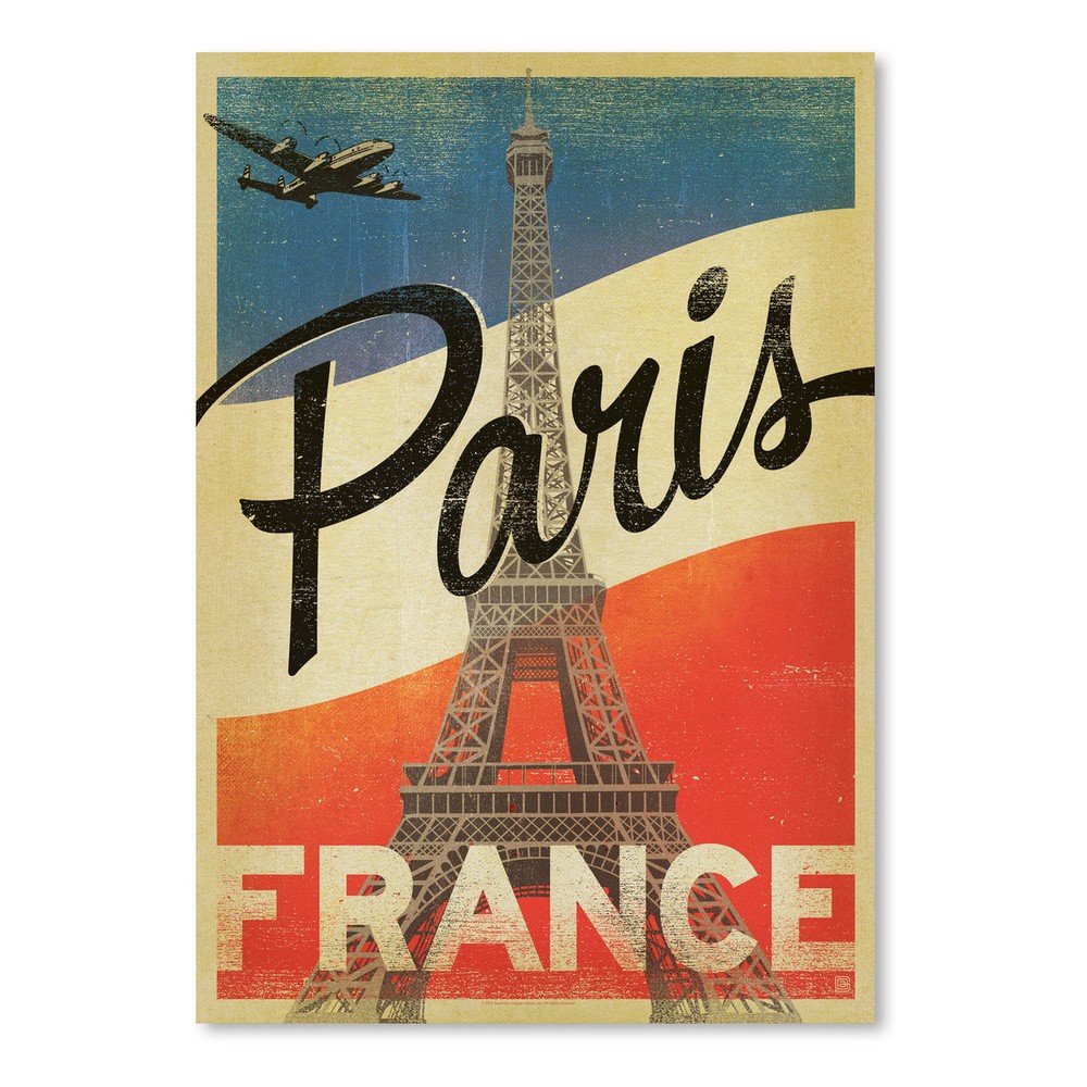Plakát Americanflat Paris, 42 x 30 cm v:1174326