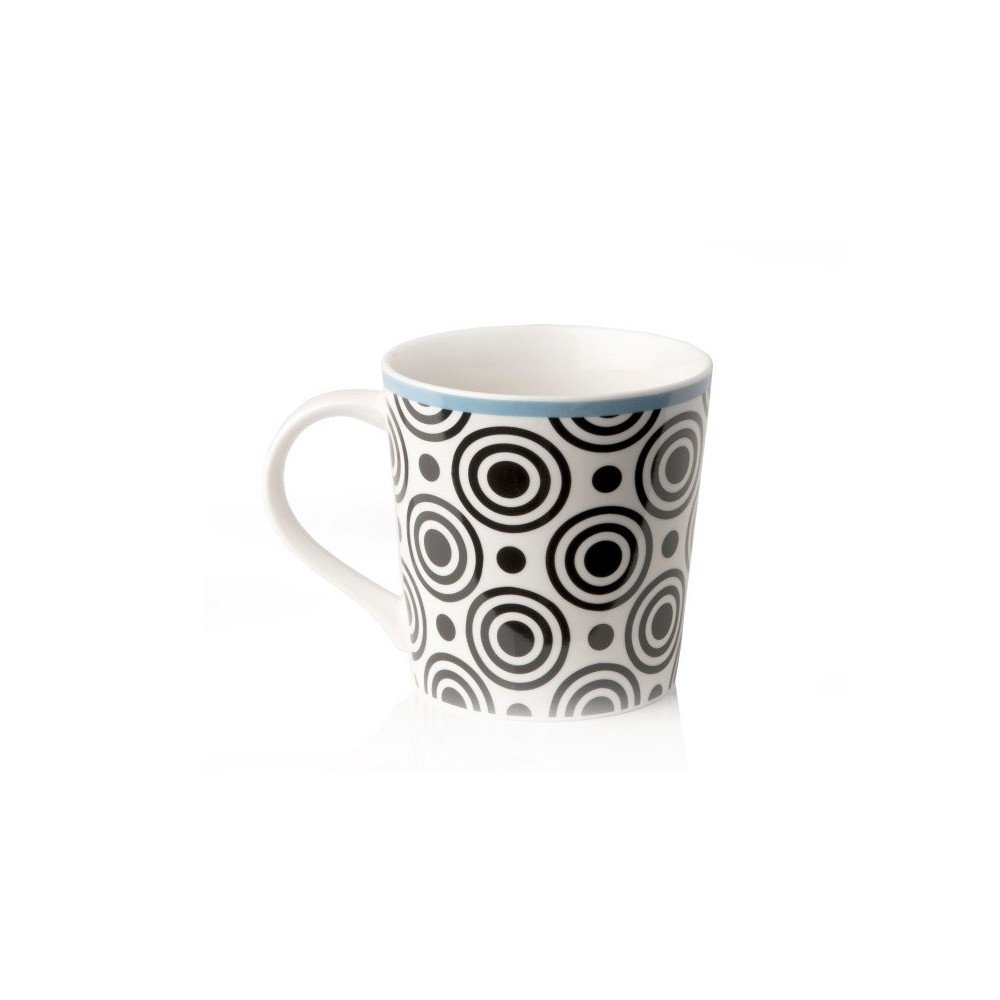 Hrnek z kostního porcelánu Sabichi Hypnotic Circle, 350 ml v:689814