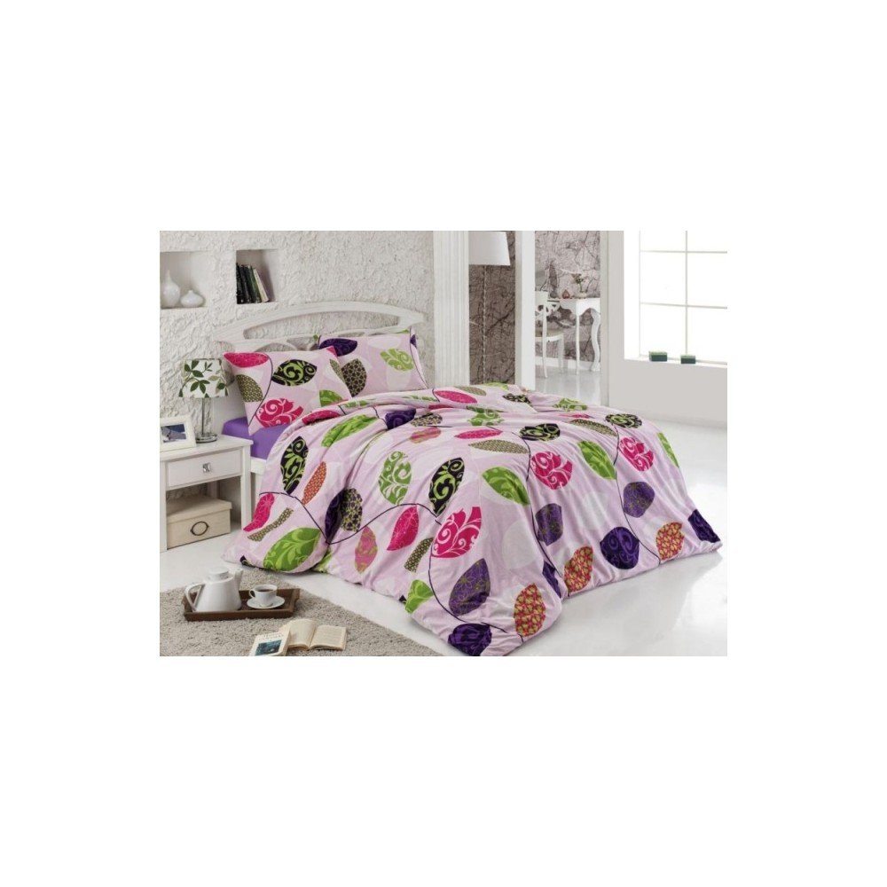 Povlečení s prostěradlem Gelnicik Home Iris Purple, 200 x 220 cm v:860142