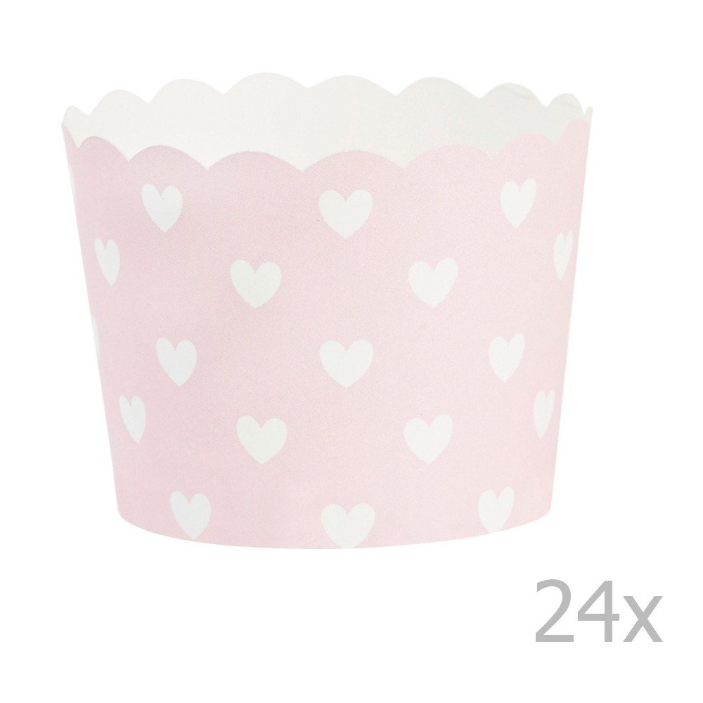 Sada 24 pečicích košíčků Miss Étoile Rose Hearts v:874606