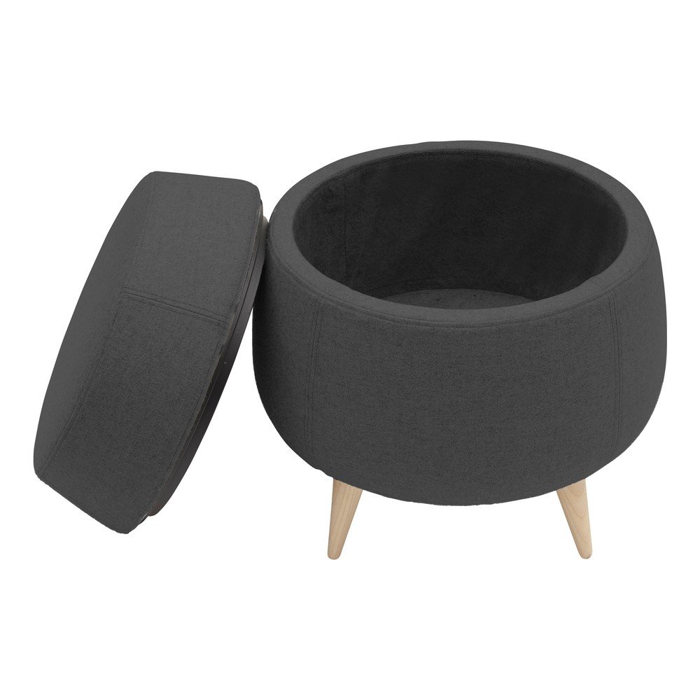 Antracitový puf s úložním prostorem Softline Pod v:1373395