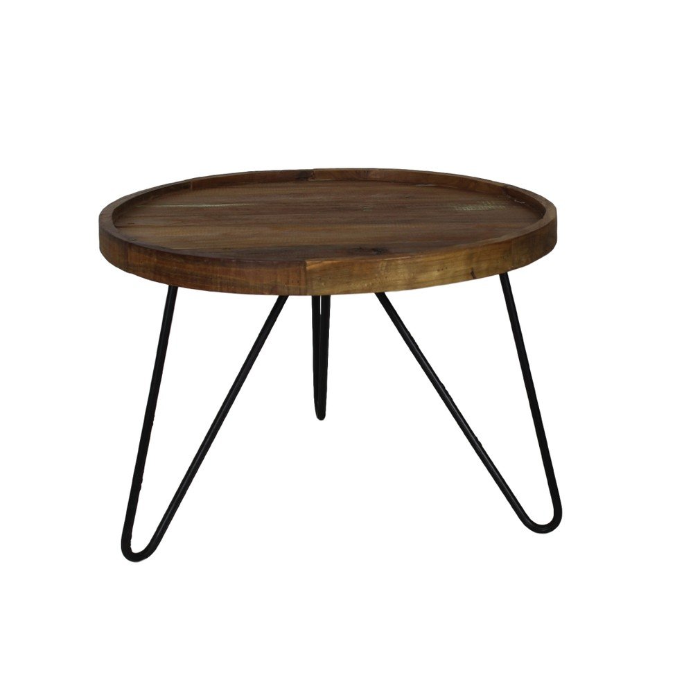 Odkládací stolek z teakového dřeva HSM Collection Tepak, ⌀ 60 cm v:929688