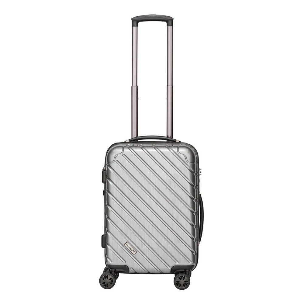 Kufr stříbrné barvy Packenger Atlantico, 36 l v:1027628