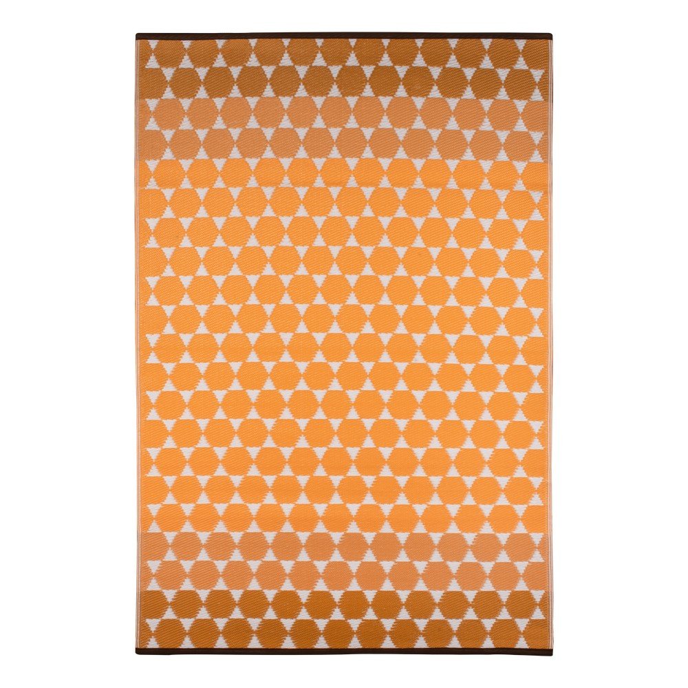 Oranžový venkovní koberec Green Decore Hexagon, 150 x 240 cm v:1414477