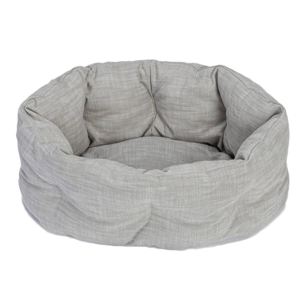 Šedý bavlněný pelíšek pro psa ø 30 cm Lazy Birch S – Cloud7 v:1644856