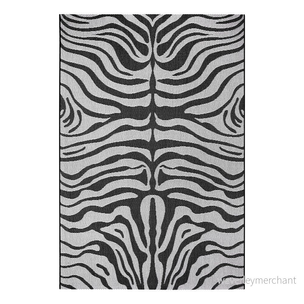Černo-šedý venkovní koberec Ragami Safari, 80 x 150 cm v:1380413