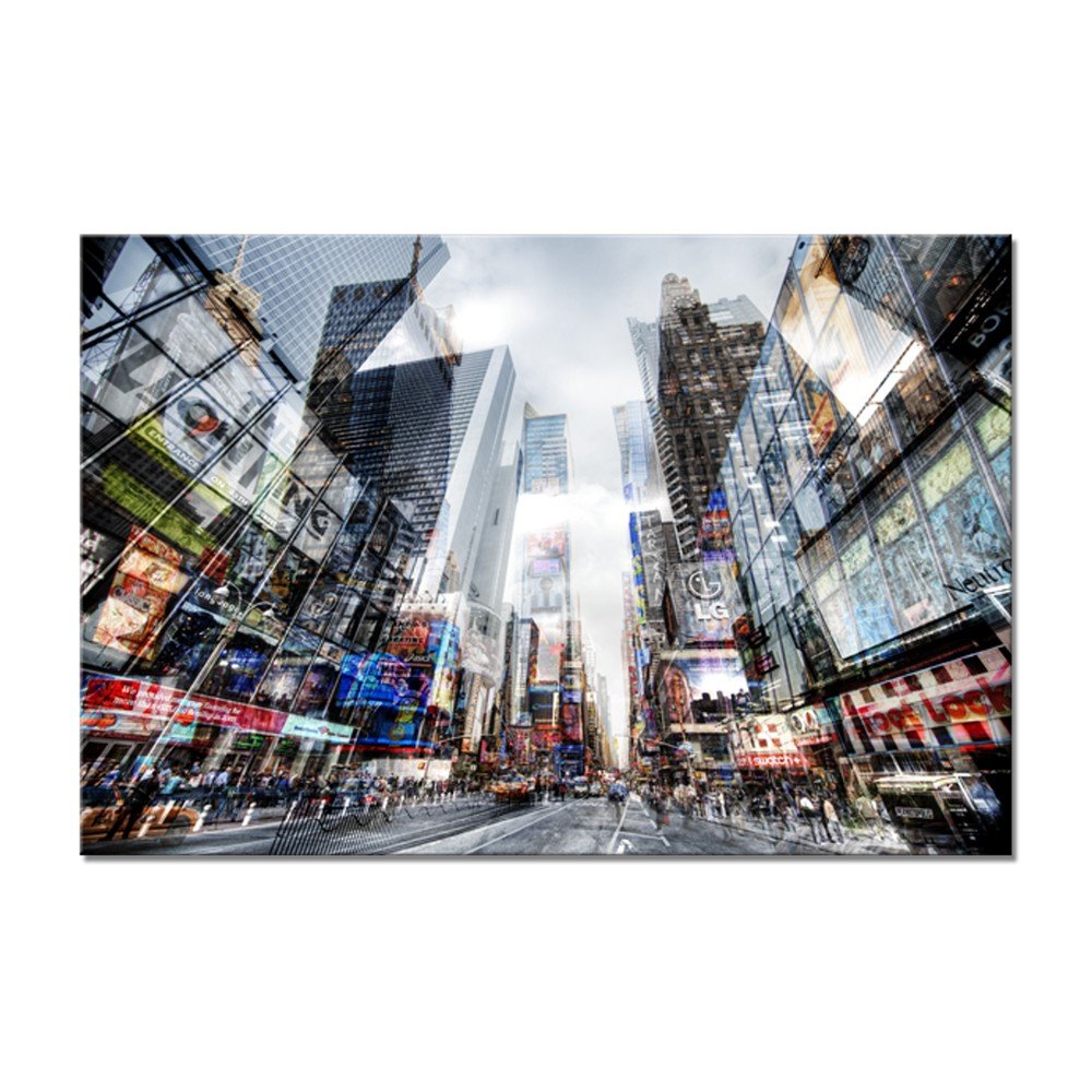 Obraz Styler Glas Crown Time Square, 80 x 120 cm v:1175674
