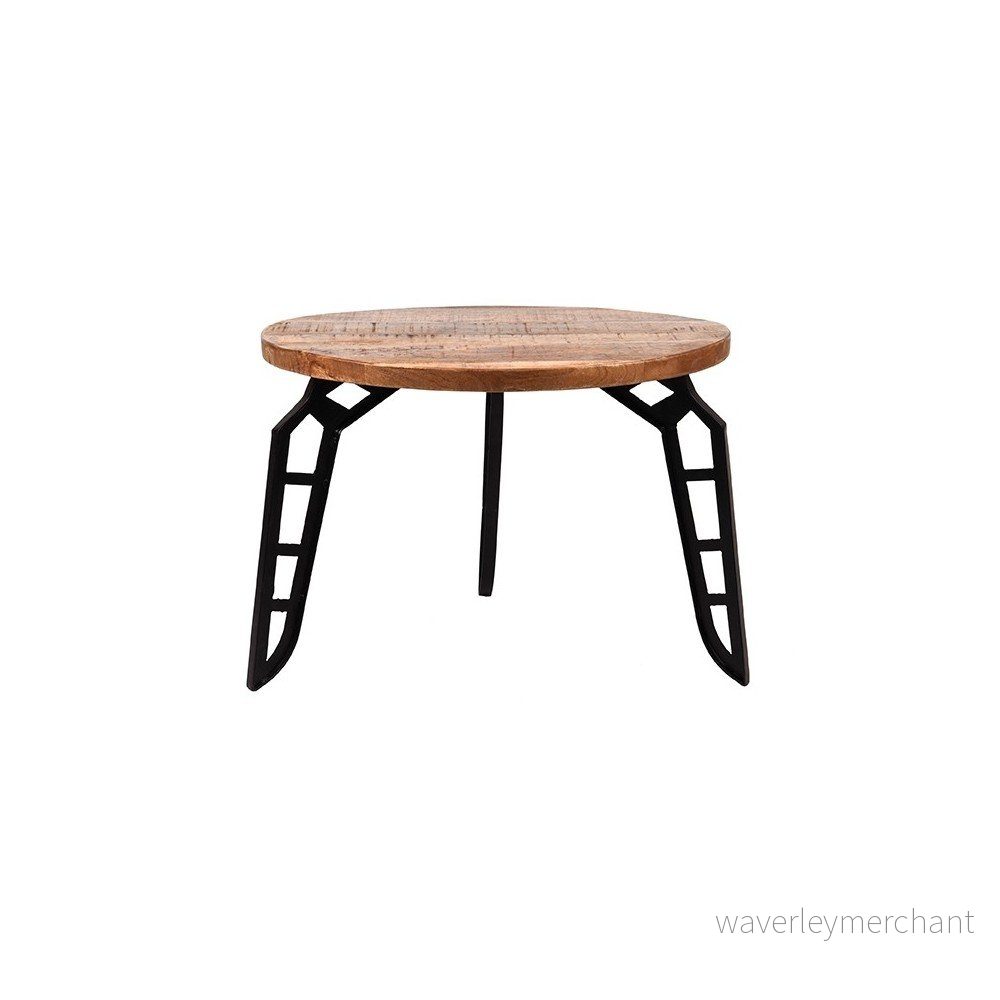 Odkládací stolek s deskou z mangového dřeva LABEL51 Flintstone, ⌀ 60 cm v:1228900