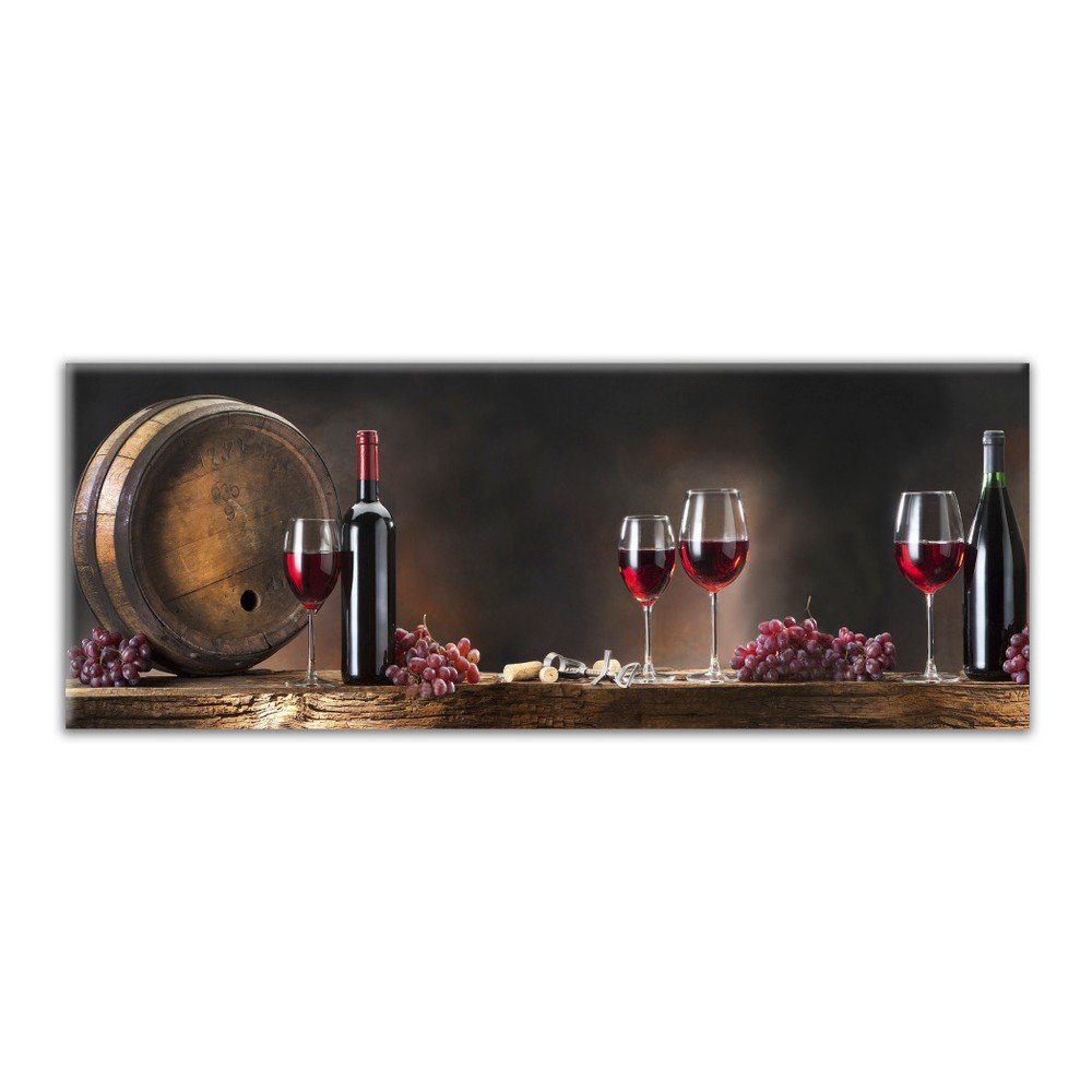 Obraz Styler Glasspik Kitchen Wine Glasses, 30 x 80 cm v:1234326
