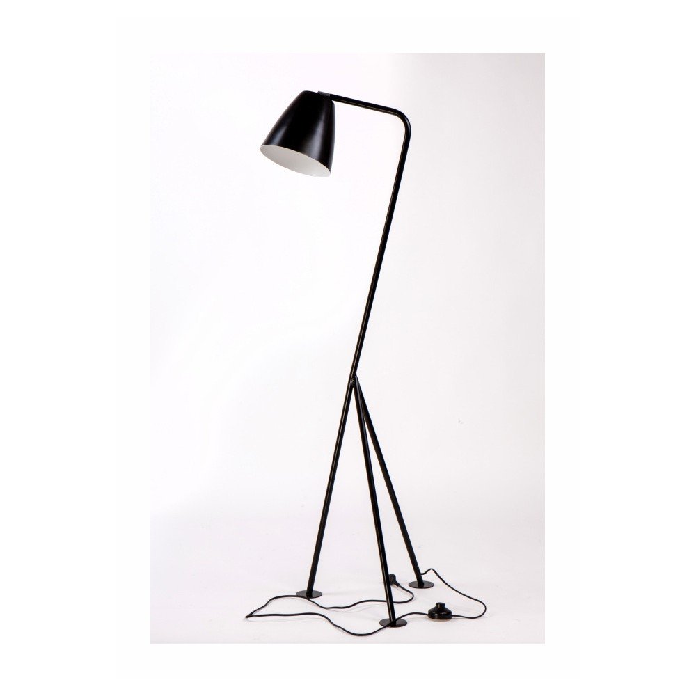 Černá kovová stojací lampa Nørdifra Omega v:1292950