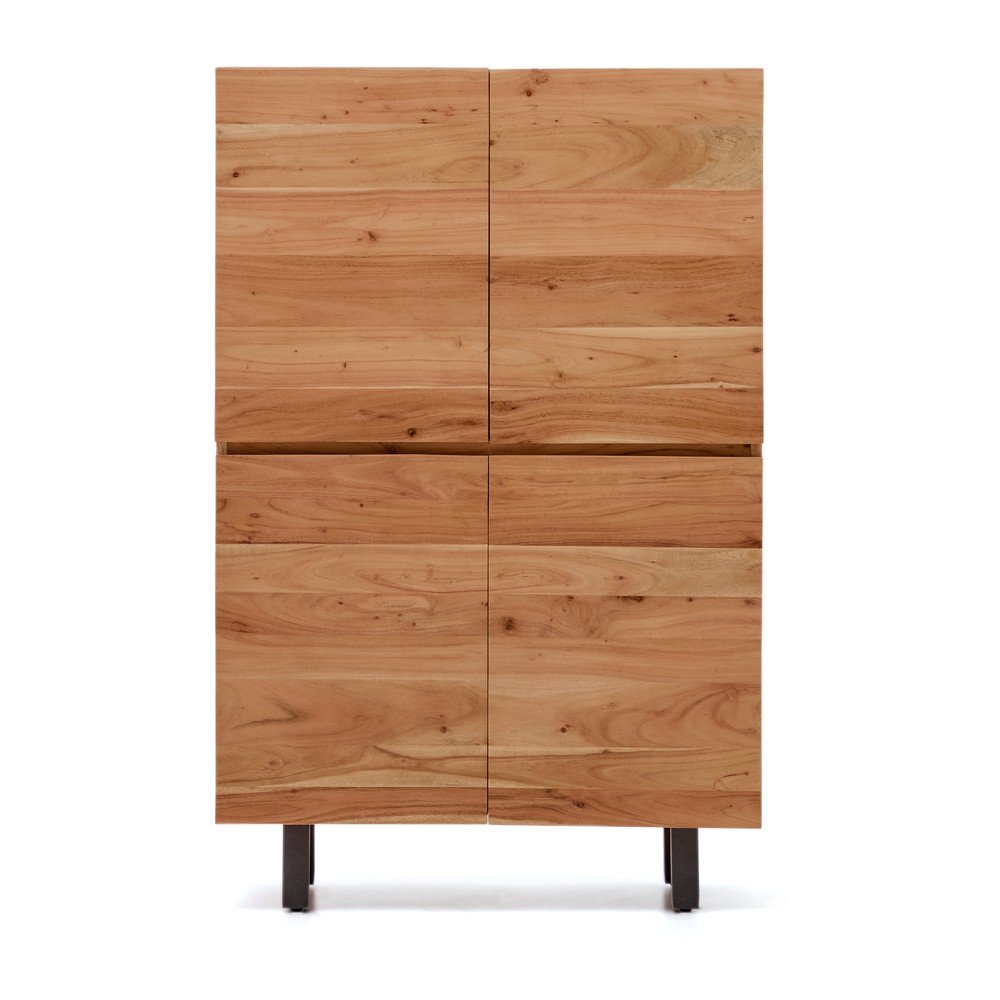 Komoda z masivu akácie v přírodní barvě 100x155x40,5 cm Uxue – Kave Home v:1832118