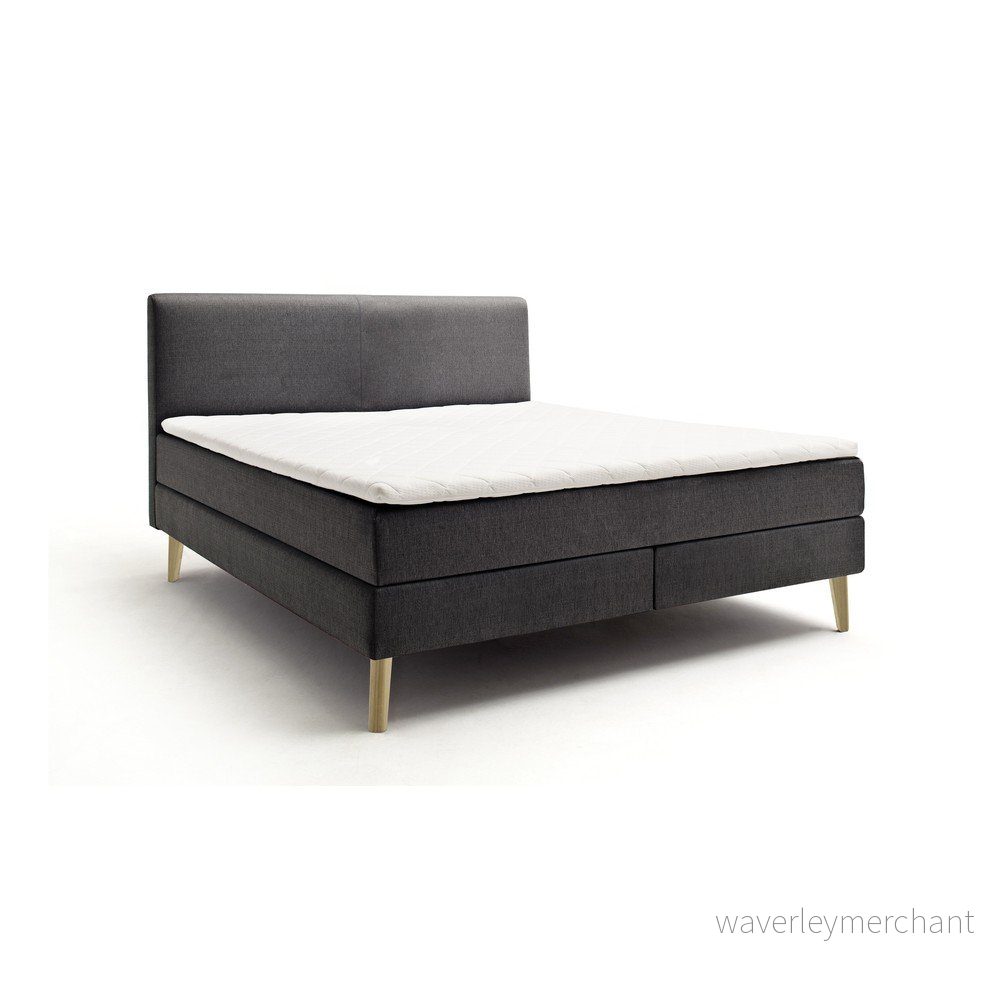 Antracitová boxspring postel 180×200 cm Greta – Meise Möbel v:1443703 Antracitová boxspring postel 180×200 cm Greta – Meise Möbel v:1443703