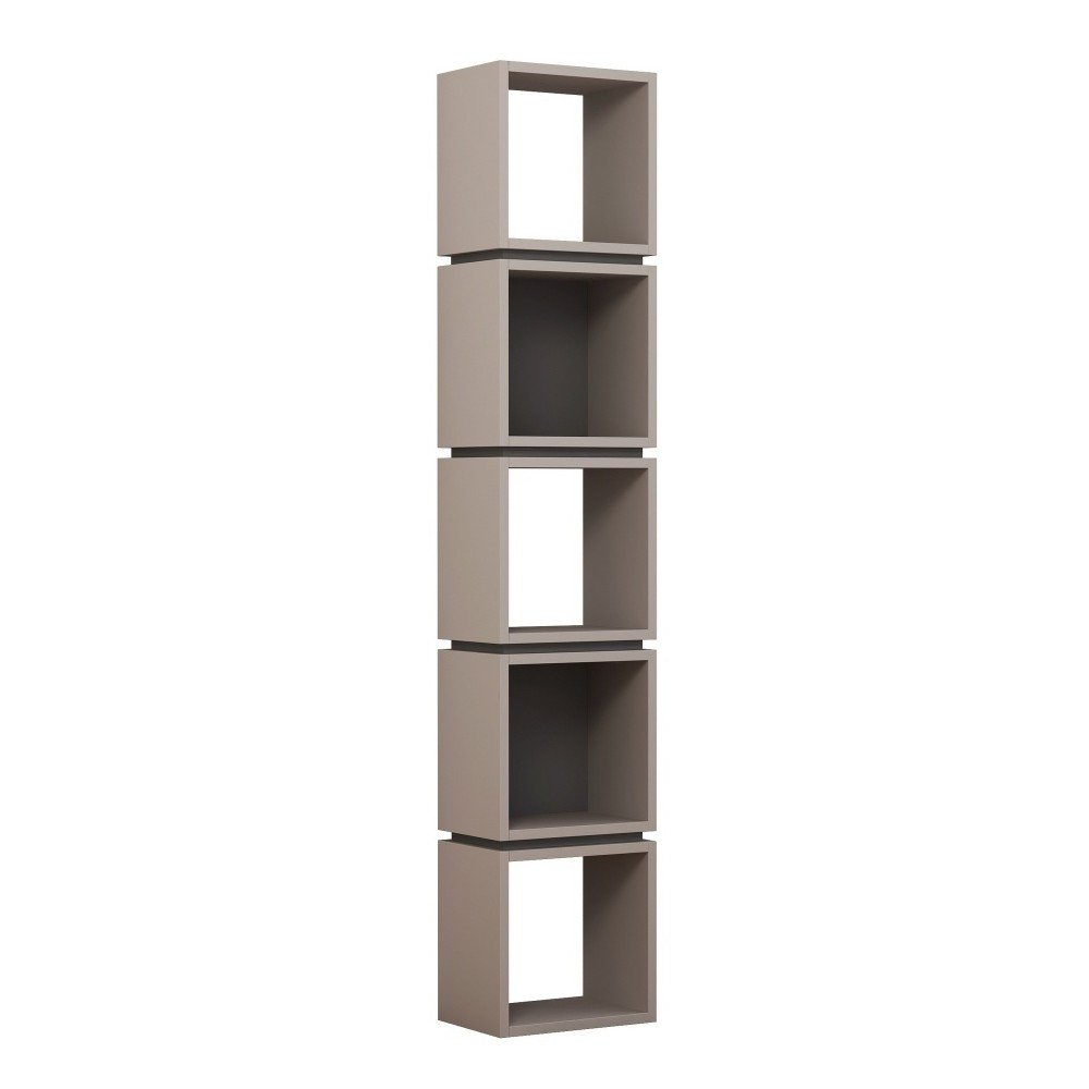 Světle hnědá knihovna s antracitovými detaily Multi Light Mocha Anthracite v:1246154