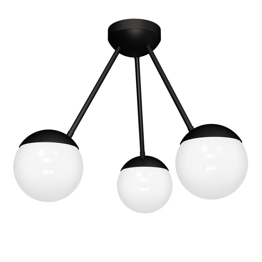 Černé závěsné svítidlo Sphere Tres Mezzo v:1254126