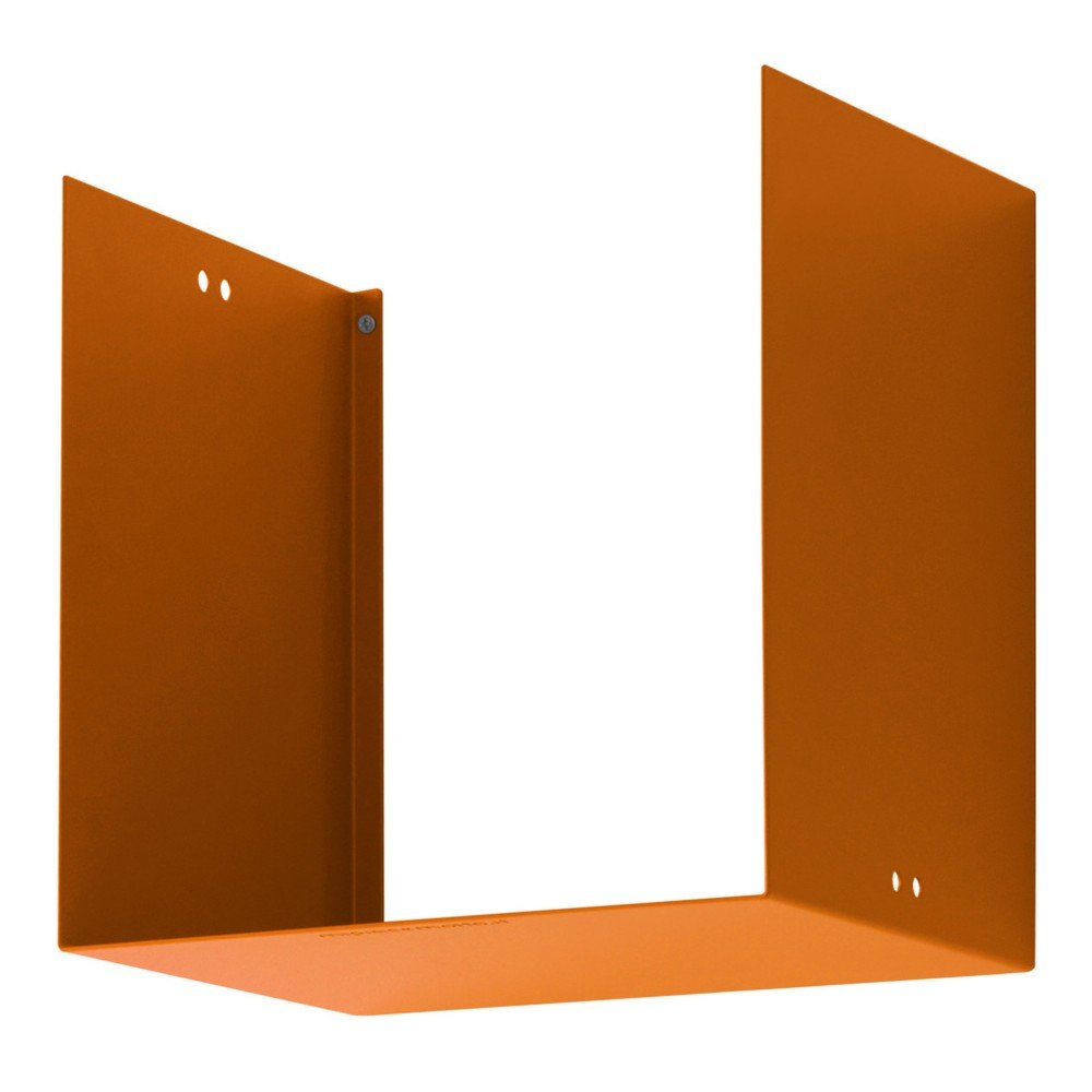 Oranžová kovová nástěnná polička Mi piace molto Geometric v:936550