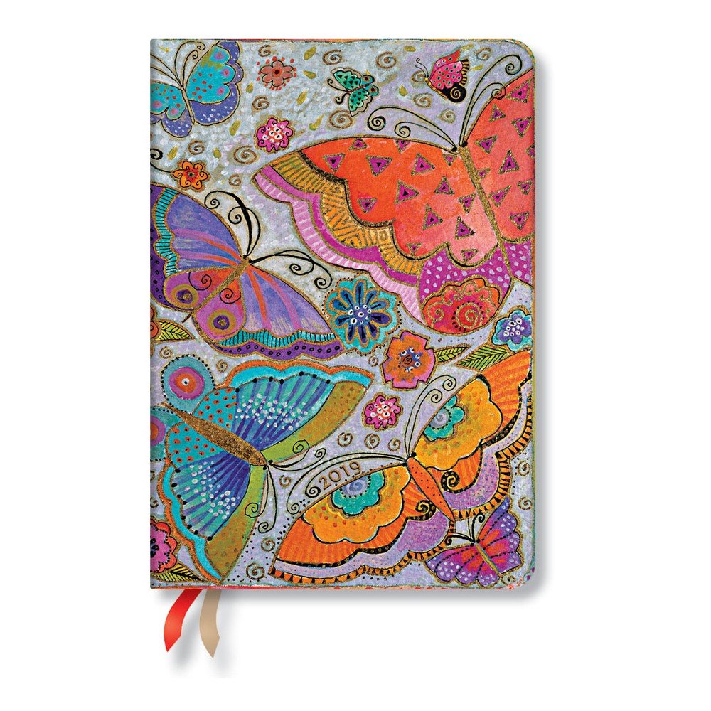 Diář na rok 2019 Paperblanks Flutterbyes Horizontal, 12 x 17 cm v:1136044