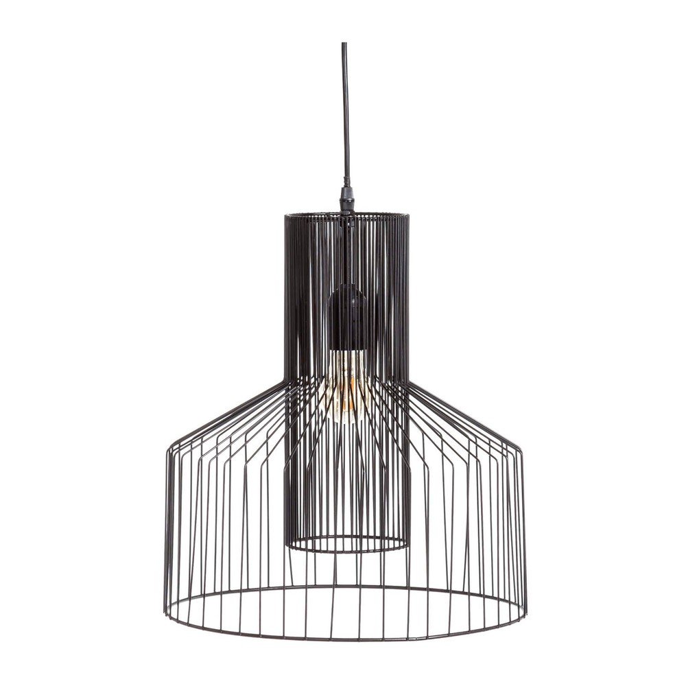 Černé drátěné stropní svítidlo Tropicho, ⌀ 35 cm v:1061442