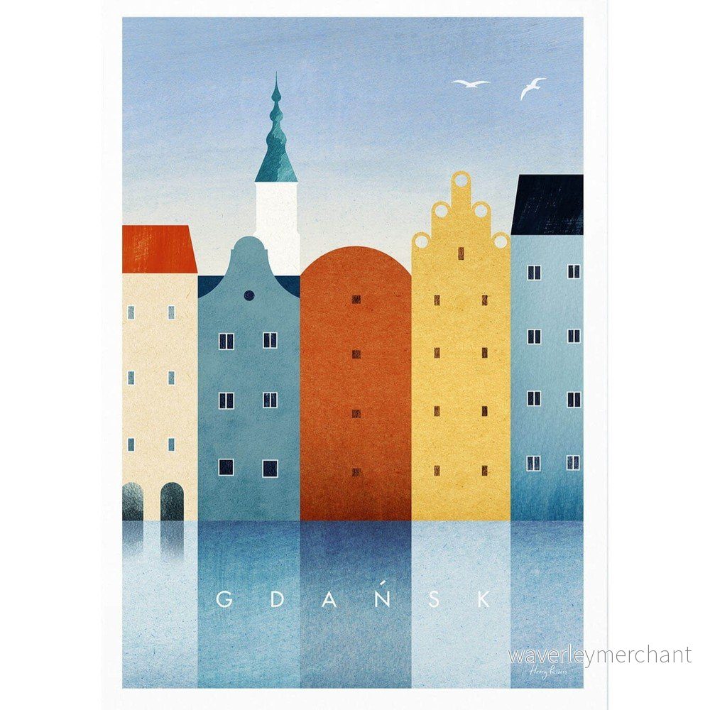 Plakát 30x40 cm Gdansk – Travelposter v:1549366