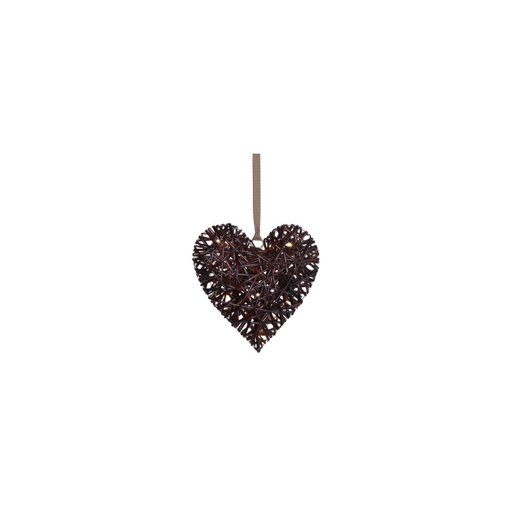 Svítící LED dekorace Best Season Brown, 33 cm v:690386