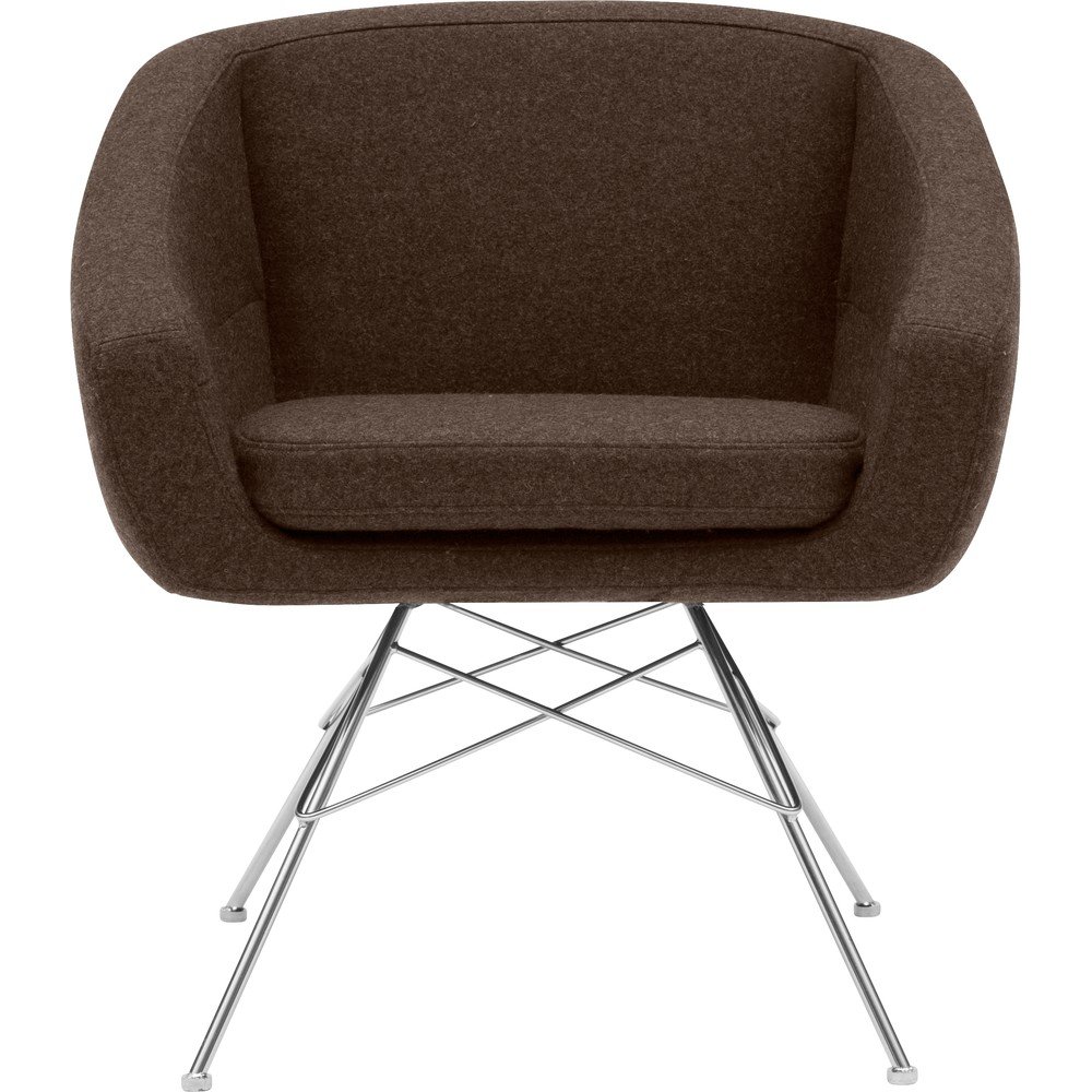 Tmavě hnědé křeslo Softline Aiko v:1194306