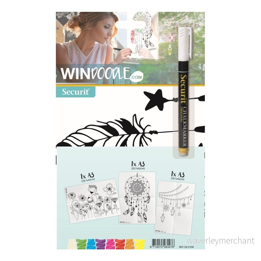 Set 3 šablon ve formátu A3 a popisovače na okno Home v:896912