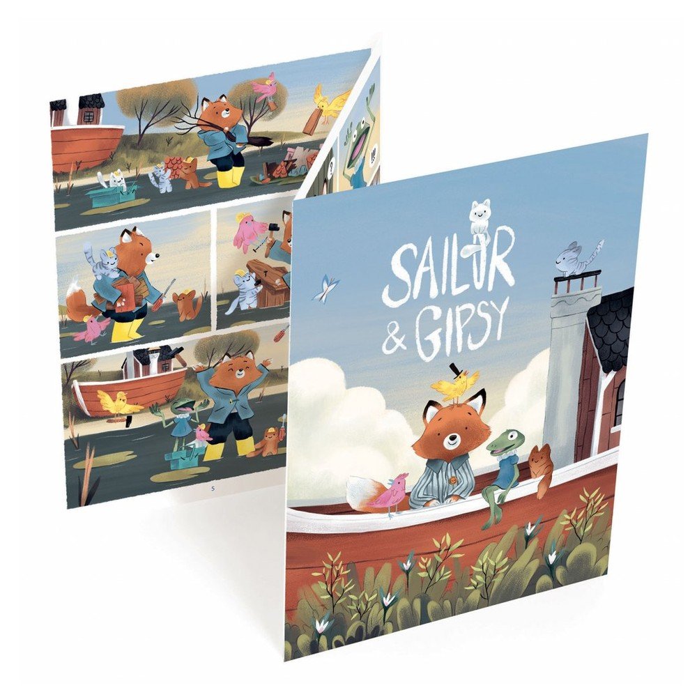 Komiks k dotvoření Djeco Sailor & Gipsy v:1401345