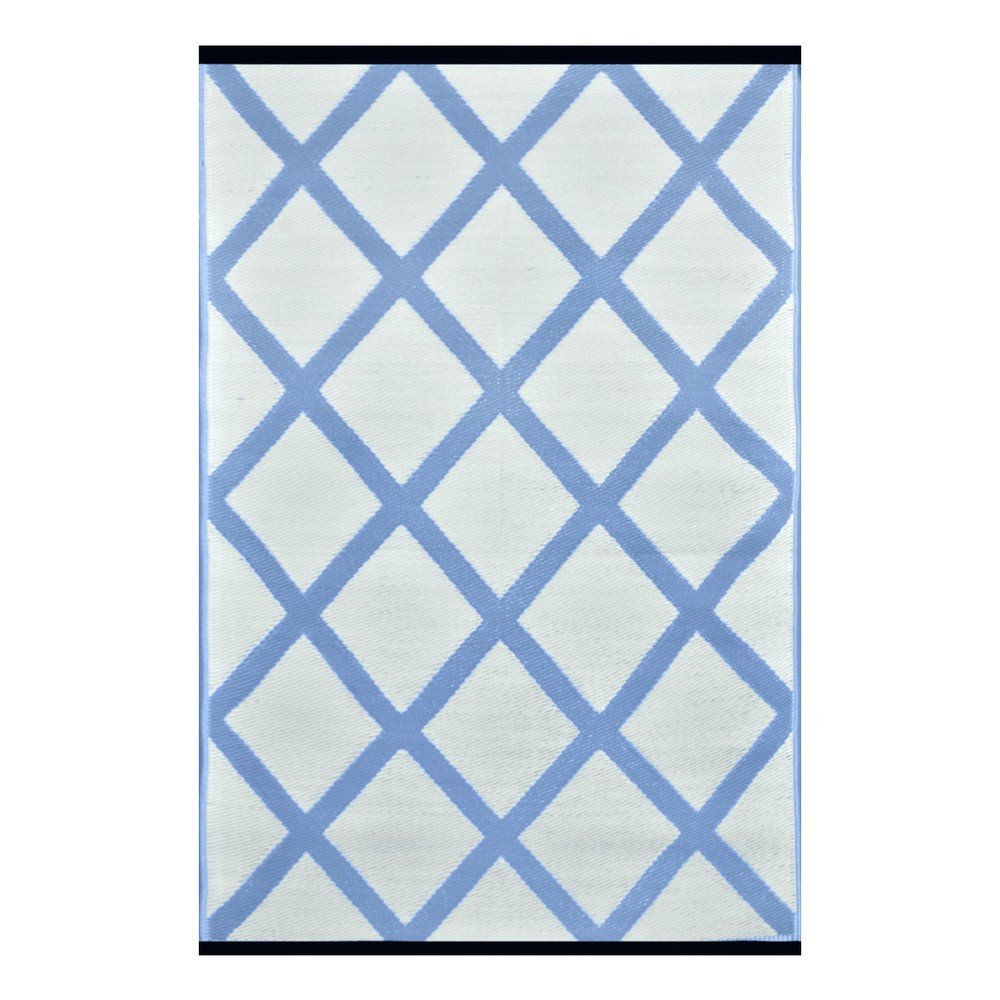 Blankytně modrý oboustranný venkovní koberec Green Decore Diamond, 90 x 150 cm v:853354