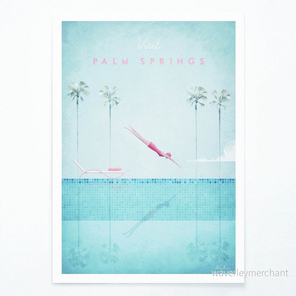 Plakát Travelposter Palm Springs, 50 x 70 cm v:1346607