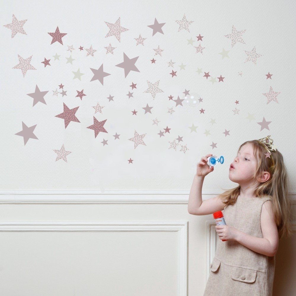 Růžové nástěnné samolepky Art For Kids Constellation v:826172