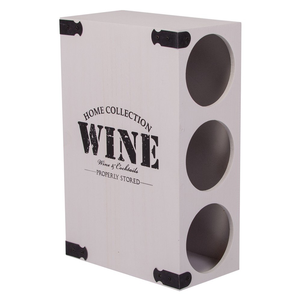 Bílá vinotéka na 3 lahve vína Wine v:1026200 Bílá vinotéka na 3 lahve vína Wine v:1026200