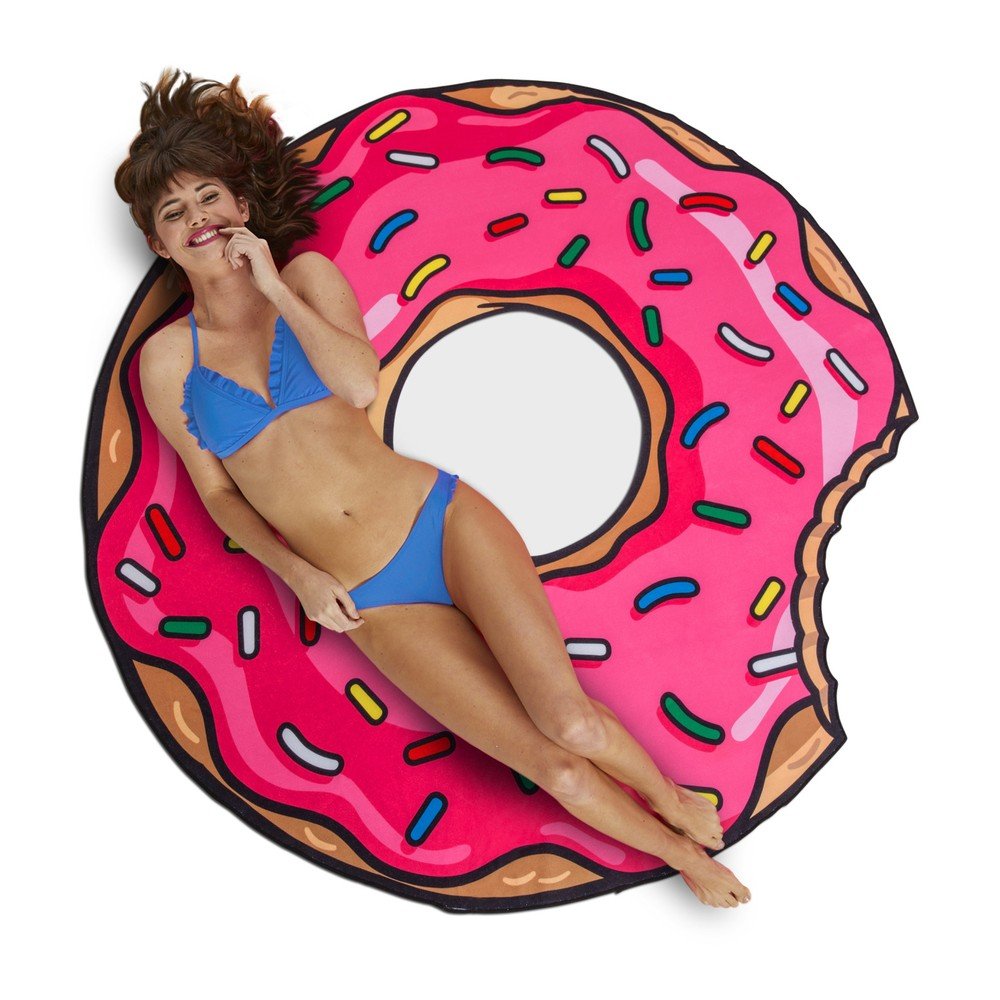 Plážová deka ve tvaru donutu Big Mouth Inc., ⌀ 152 cm v:1077262