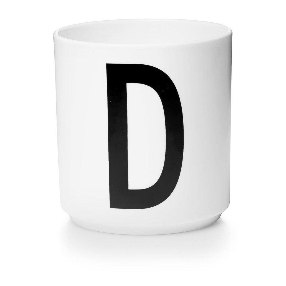 Bílý porcelánový hrnek Design Letters Personal D v:1417957
