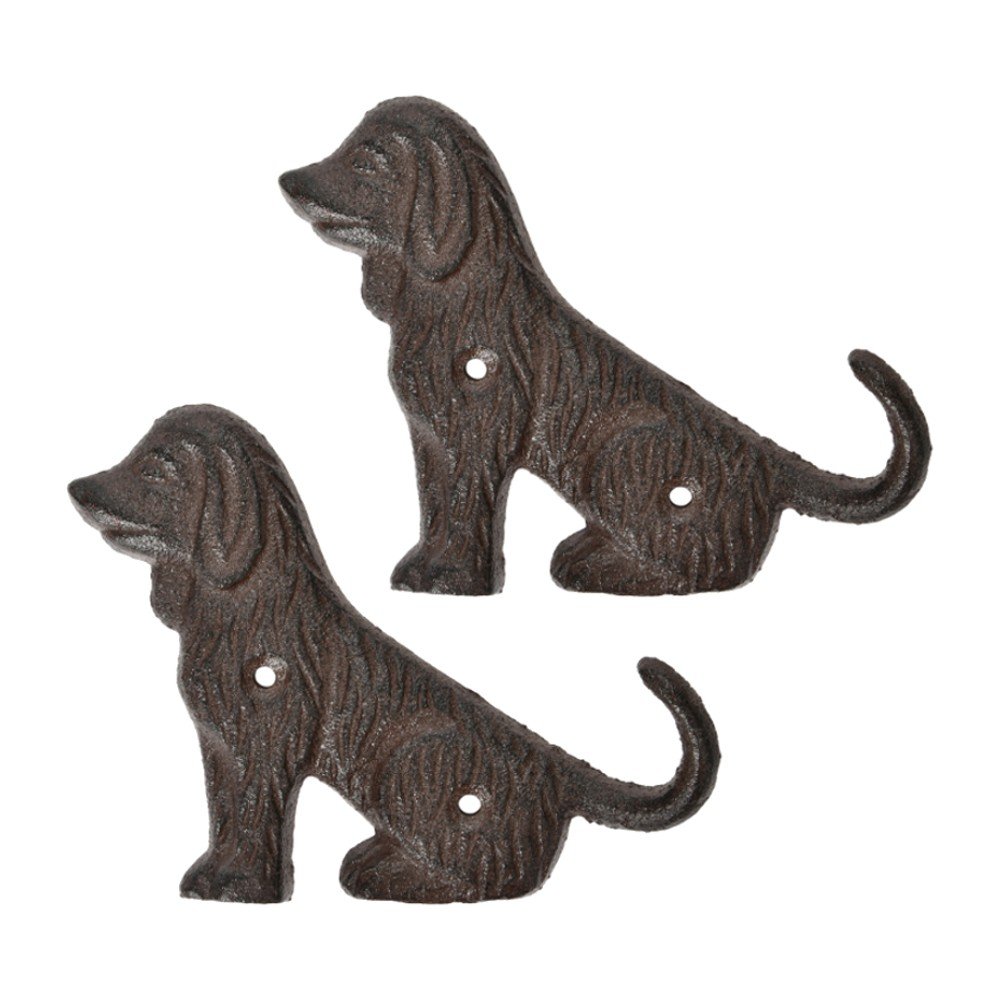 Sada 2 litinových nástěnných háčků ve tvaru psa Esschert Design Dogs v:1317176