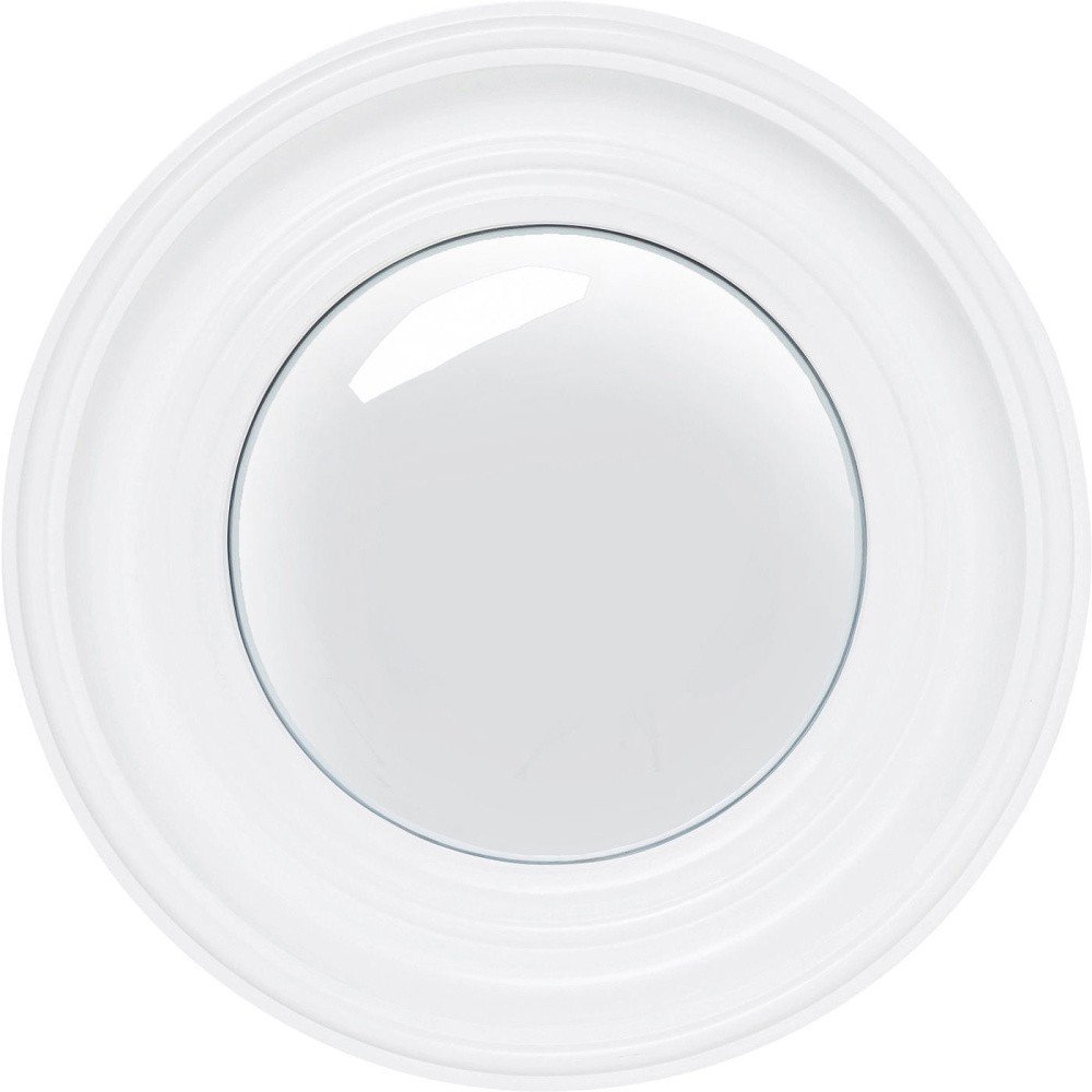 Bílé nástěnné zrcadlo Kare Design Convex, Ø 39 cm v:968736 Bílé nástěnné zrcadlo Kare Design Convex, Ø 39 cm v:968736